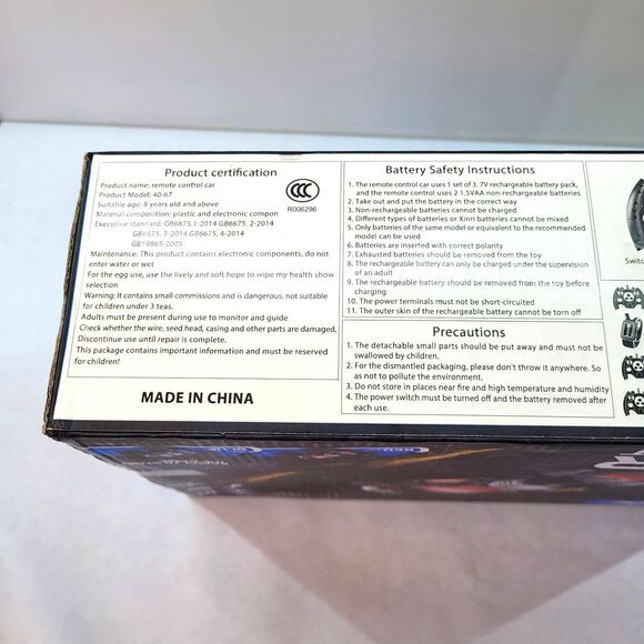 Remote Control Car Stunt Vehicle ELECTRIC BLUE 4WD, Multi directional Lights Up - Picture 7 of 10